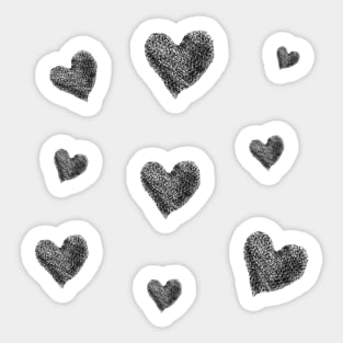 black hearts pack Sticker